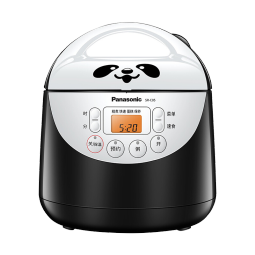 松下（Panasonic）迷你电饭煲 家用小型电饭锅 适合1-2人 智能微电脑 预约保温 快速煮饭 不粘厚锅 1.5升容量SR-C05 熊猫SR-C05【1.5L+加厚内胆+快速煮饭】