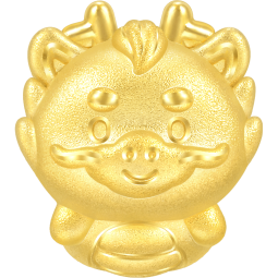 周生生 十二生肖串珠足金黄金转运珠情侣款本命年组合单颗定价 生肖龙 93695C