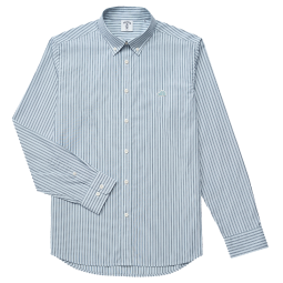 哈吉斯（HAZZYS）男装 春秋款男士衬衣条纹长袖衬衫男ASCZK12CK04 浅绿色LG 180/100A 50
