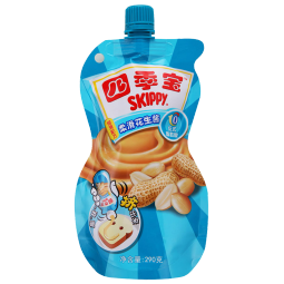 四季宝（SKIPPY）花生酱 早餐面包酱 调味酱料 火锅蘸料 柔滑290g