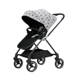 好孩子（gb）婴儿车可坐可躺双向轻便高景观碳纤维婴儿推车360度轻奢天鹅白羽