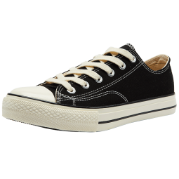 回力官方 回力warrior正品低帮帆布鞋经典男女复古板鞋休闲鞋运动跑步鞋情侣鞋 WXY-A370U 黑色 40