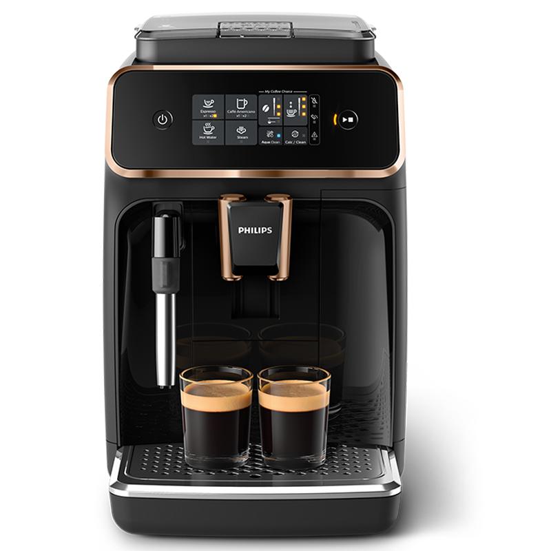 飞利浦黑珍珠Plus意式全自动咖啡机EP2124家用办公室奶泡研磨一体