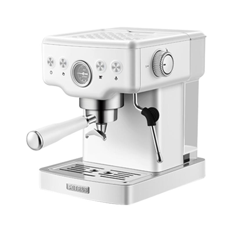 柏翠pe3690海盐小方 复古意式咖啡机家用小型浓缩全半自动打奶泡