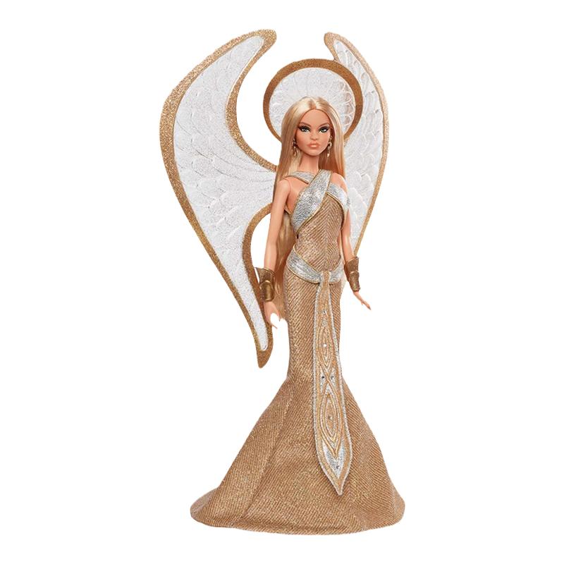 芭比娃娃鲍勃麦基假日天使珍藏娃娃女孩公主玩具节日礼物2022新款