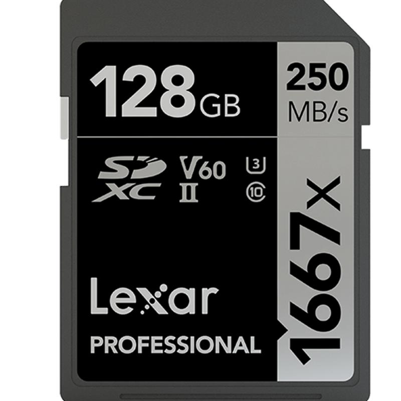 雷克沙128G sd卡V60专用高速SD卡单反内存卡数码存储1667x