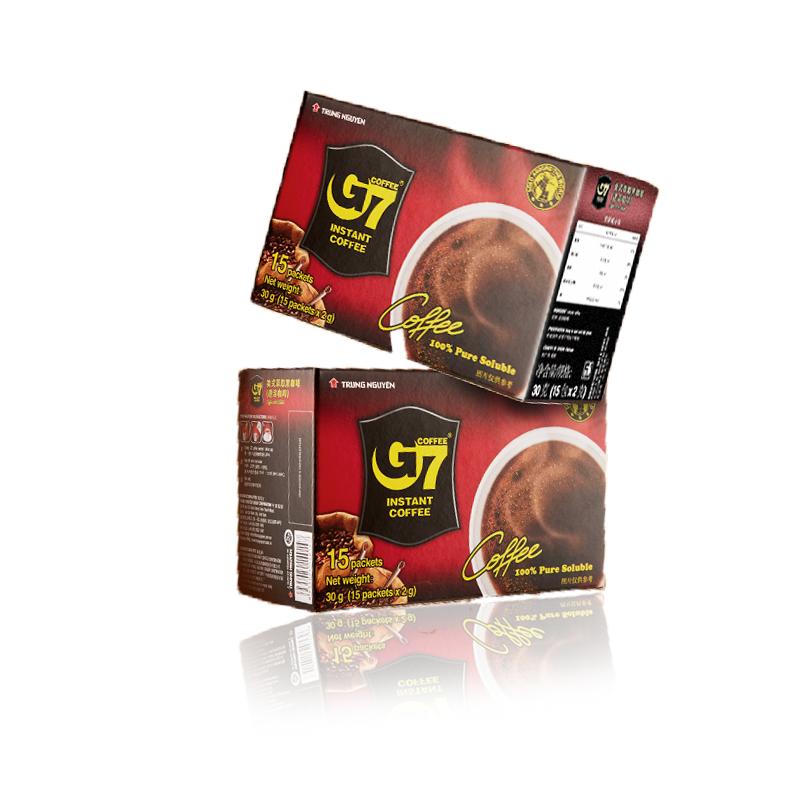G7进口美式纯黑咖啡粉速溶无蔗糖减燃0脂提神正品105包