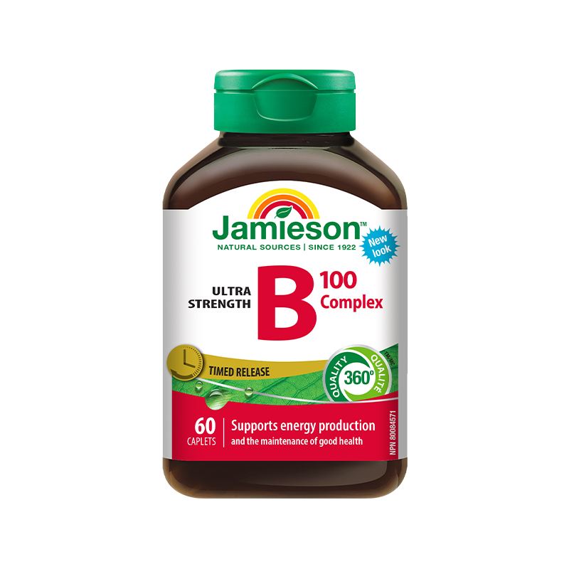 Jamieson健美生复合维生素b3b100b族多种维生素b12维b缓释片肌醇