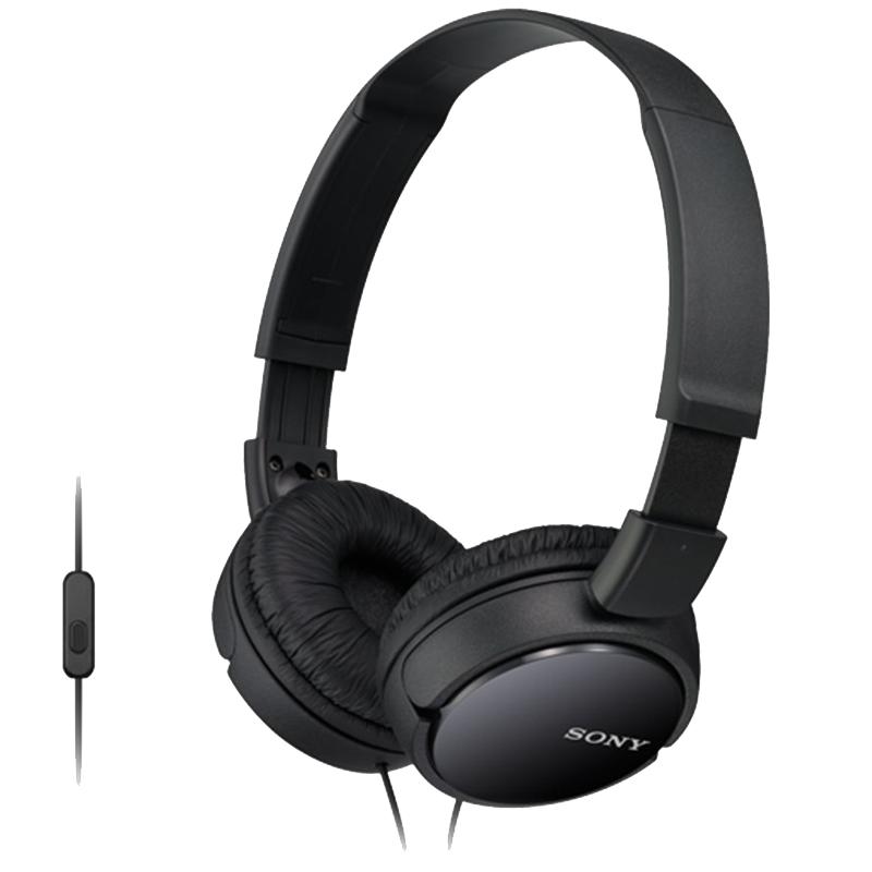 Sony/索尼 MDR-ZX110AP 头戴式耳机有线带麦克电脑立体声舒适佩戴