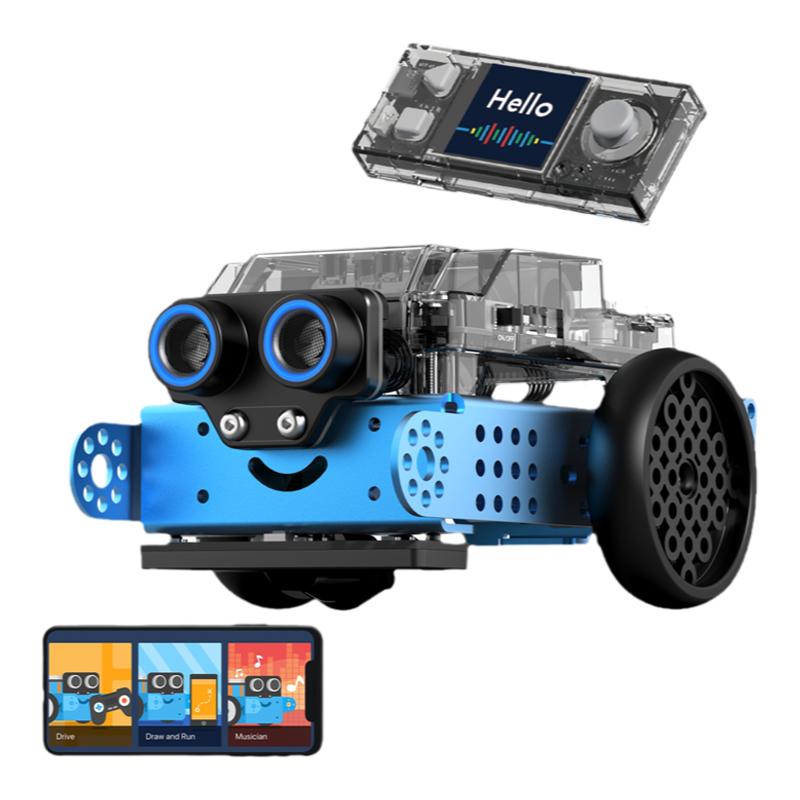 makeblock mBot2编程机器人早教机拼装积木儿童人工智能可遥控玩具车创客高科技机器steam教育学习机童心制物