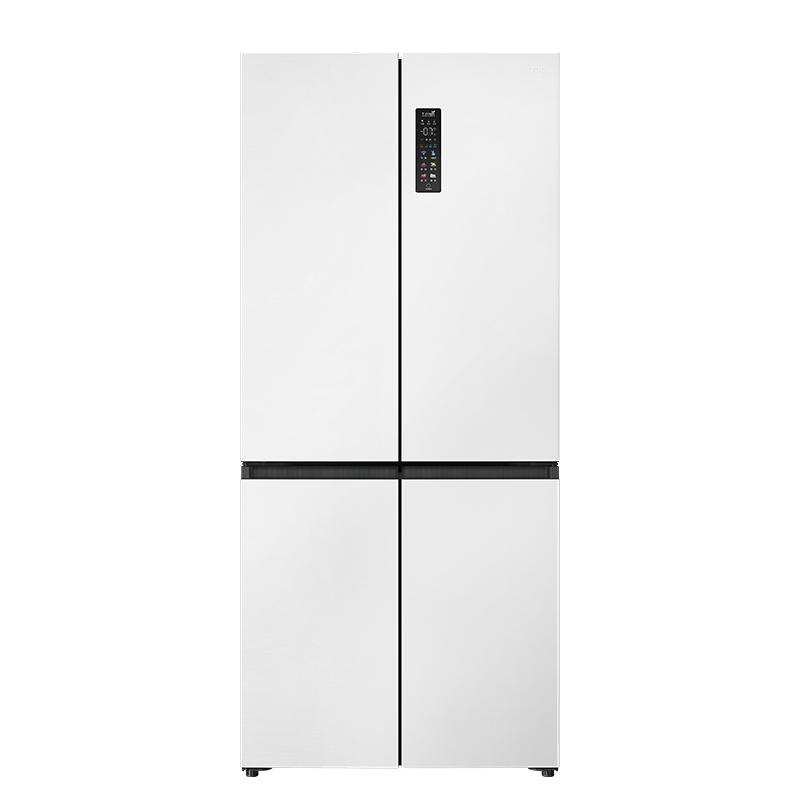 TCL 455L嵌入式超薄冰箱十字对开门白色冰箱家用大容量一级双变频