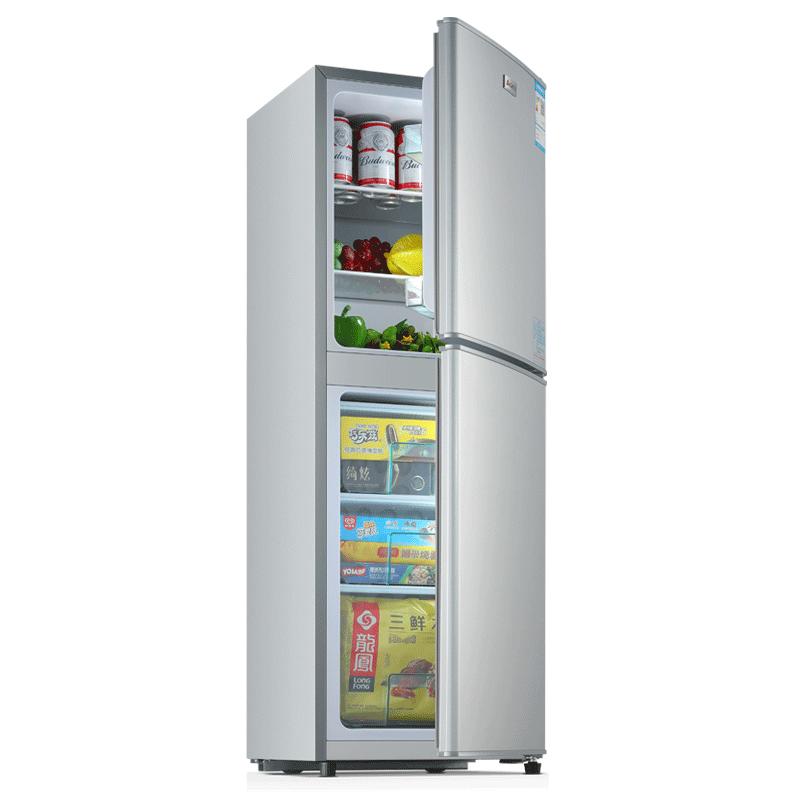 志高一级节能双门冰箱小型家用宿舍大容量省电出租房双开门电冰箱