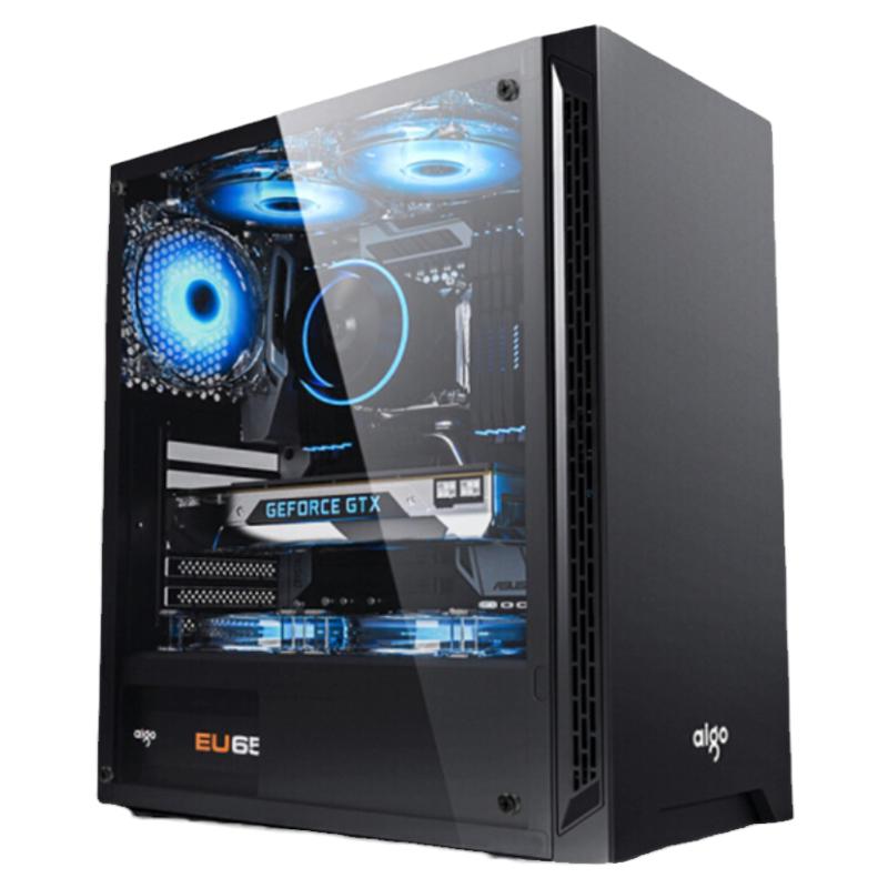 华硕组装电脑主机i512400F办公设计图形工作站显卡水冷台式机全套