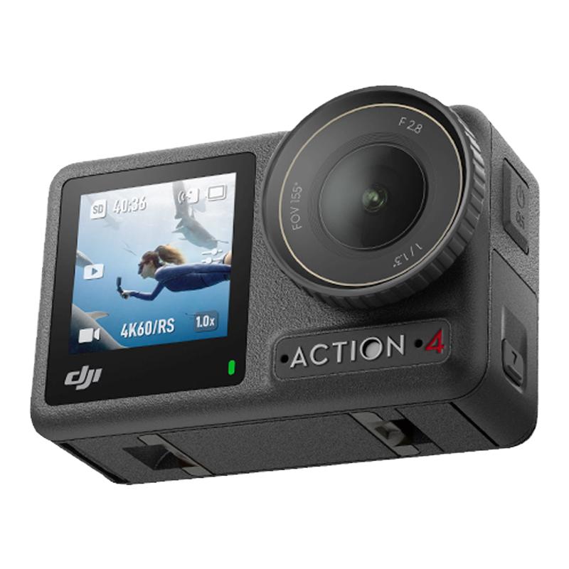 【直降400】DJI大疆Action4/3运动相机长续航4K高清手持vlog录像第一人称潜水滑雪摩托车骑行头戴式摄像机
