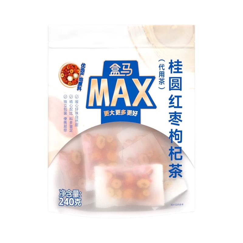 盒马MAX桂圆红枣枸杞茶240g20包无核桂圆独立包装便携易带特价