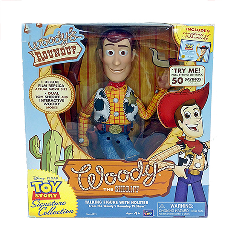 玩具总动员珍藏版20周年微笑版胡迪美国迪士尼真品拉环说话可互动