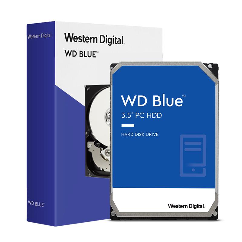 【自营】WD西部数据4TB 3.5英寸CMR垂直蓝盘2T电脑台式机械硬盘1T