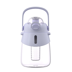 富光塑料杯水杯大容量tritan耐高温吸管便携运动水壶大肚杯子带茶仓