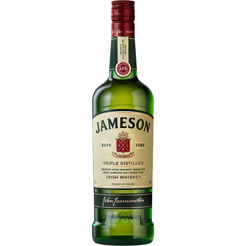 Jameson尊美醇爱尔兰威士忌500ml进口洋酒烈酒基酒调酒官方旗舰店
