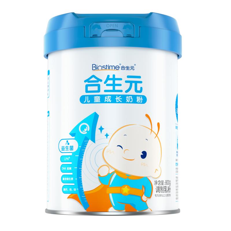 【38立即购买】合生元儿童成长配方奶粉800g3岁4岁6岁以上DHA钙