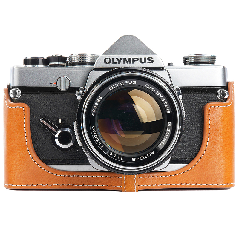 奥林巴斯OM1 OM2n OM3 OM4Ti相机包OM10 20 30真皮套胶片机保护套