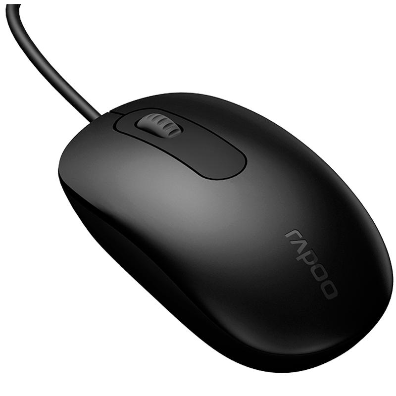雷柏N100/N200有线鼠标电脑笔记本USB鼠标商务办公游戏家用性价比