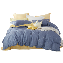 梦洁家纺星眠 100%纯棉 印花全棉床上四件套 1.5米床（200×230）