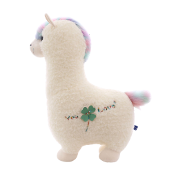 吉娅乔（Ghiaccio）梦幻神兽羊驼毛绒玩具抱抱羊驼大号抱枕可爱玩偶女朋友礼物安抚 46cm可爱羊驼