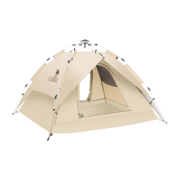 骆驼（CAMEL）户外自动帐篷便携式露营野营野外专业装备 A1S3NA111-2 奶酪色