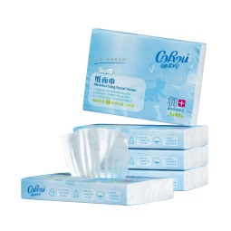 可心柔（COROU）【购三得四】可心柔V9婴儿纸巾柔润保湿抽纸面巾纸3层60抽5包