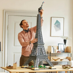 乐高（LEGO）积木 ICONS系列巴黎埃菲尔铁塔吃豆人 拼装玩具生日礼物 埃菲尔铁塔 10307