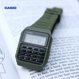 卡西欧（CASIO）复古时尚液晶显示运动学生手表CA-53WF-3BDF 