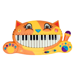 比乐B.早教音乐玩具男孩女孩可录音大嘴猫琴电子琴带麦克风生日礼物