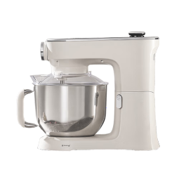 凯度（CASDON）厨师机家用厨师机家用和面机6.8L大容量 家用揉面机打蛋器搅拌机面条机奶油机 F6 米白色 6.8L 高清大屏 