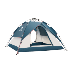 骆驼户外帐篷加厚便携全自动弹开野餐防雨液压露营装备 A1S3NA111湛蓝