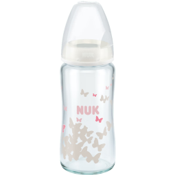 NUK新生儿奶瓶自然实感奶瓶婴儿奶瓶宝宝奶瓶颜色随机 小狮子 （0-6个月M孔）