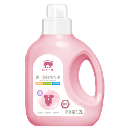 红色小象 婴儿宝宝洗衣液0-12个月 去渍去污多效洗衣液（清新果香）1.2L