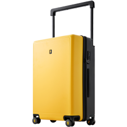 地平线8号（LEVEL8）行李箱男女密码万向轮拉杆箱 大旅行家24英寸宽拉杆PC箱 黑黄拼色