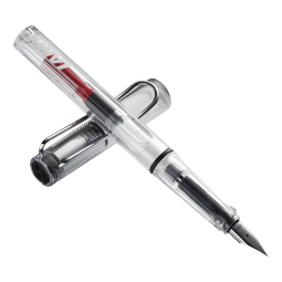 凌美（LAMY）钢笔签字笔 生日节日礼物学生成人练字文具 德国进口 自信系列墨水笔 全透明质感 EF0.5mm 