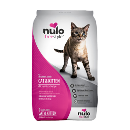 NULO 自由天性成长系列肠道健康无谷幼猫全猫粮鸡肉&鳕鱼12磅/5.44kg