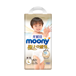 MOONY尤妮佳 极上系列极光薄婴儿拉拉裤XL36片加大码婴儿尿不湿 