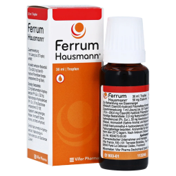 Ferrum Hausmann德国原装铁剂补铁口服滴剂 婴幼儿早产儿儿童孕妇补铁养血30ml