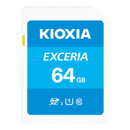 铠侠（Kioxia）64GB SD存储卡 EXCERIA 极至瞬速系列 U1 读速100MB/s 支持全高清拍摄 