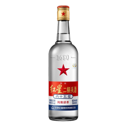 红星北京红星二锅头白酒 清香型 纯粮酿造 65%vol 500mL 12瓶 整箱