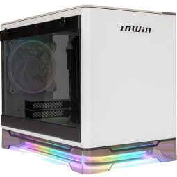 INWIN迎广A1 Lite 白色 Mini-ITX迷你电脑机箱(支持ITX主板/120水冷/配ASP风扇*2/可适配显卡/可背线)