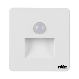 雷士（NVC）地脚灯人体智能感应LED小夜灯地脚灯86嵌入式追光灯过道走廊灯 白色款-延时关灯-人体感应+光感