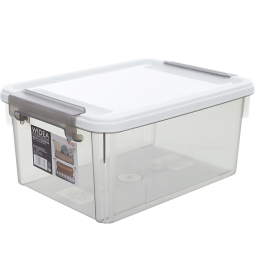 禧天龙（Citylong）塑料透明收纳盒整理箱玩具有盖储物箱家用浴室化妆品药品收纳盒子 透明收纳盒3个装