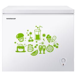 容声（Ronshen）205升减霜小型冰柜家用冷藏冷冻转换单温冷柜 一级能效家商两用卧式冰箱BD/BC-205MB以旧换新