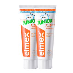 ELMEX艾美适0-6岁儿童牙膏含氟防蛀易洁净 温和呵护 6-12岁少儿牙膏50ml*2