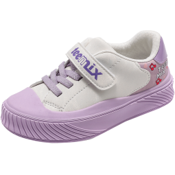 天美意（TEENMIX）儿童运动鞋女童板鞋休闲中小童鞋2024春秋季新款透气小学生小白鞋 紫色 27（适合脚长163mm）